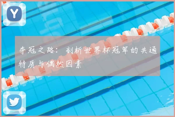 夺冠之路:剖析世界杯冠军的共通特质与偶然因素