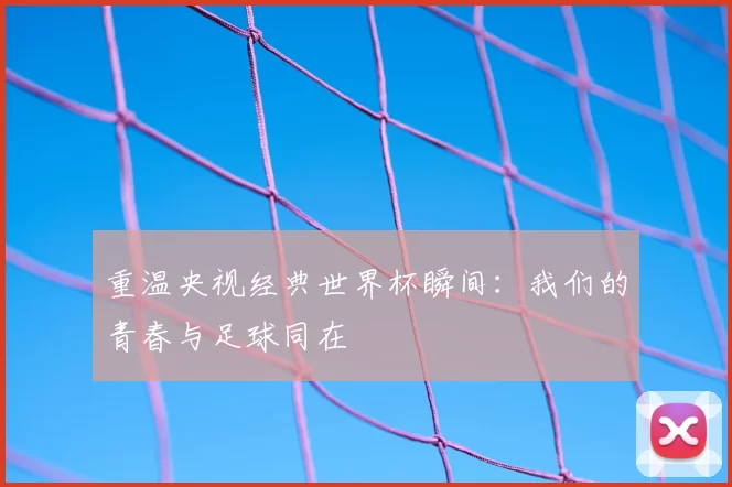 重温央视经典世界杯瞬间：我们的青春与足球同在