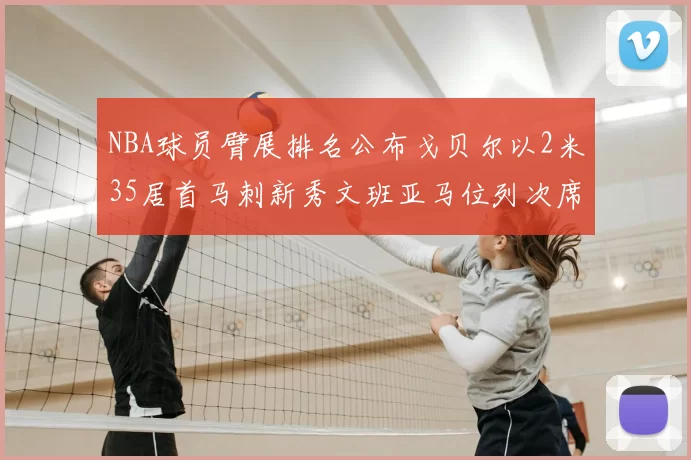 NBA球员臂展排名公布戈贝尔以2米35居首马刺新秀文班亚马位列次席
